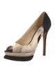 Alexandre Birman Snakeskin Animal Print Pumps