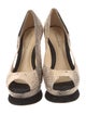 Alexandre Birman Snakeskin Animal Print Pumps