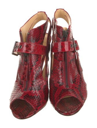 Alexandre Birman Snakeskin Animal Print Sandals