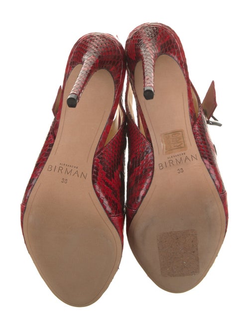 Alexandre Birman Snakeskin Animal Print Sandals