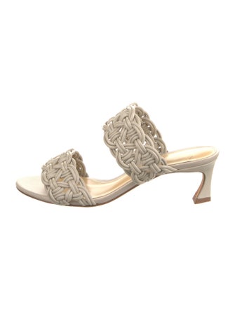 Alexandre Birman Leather Printed Slides