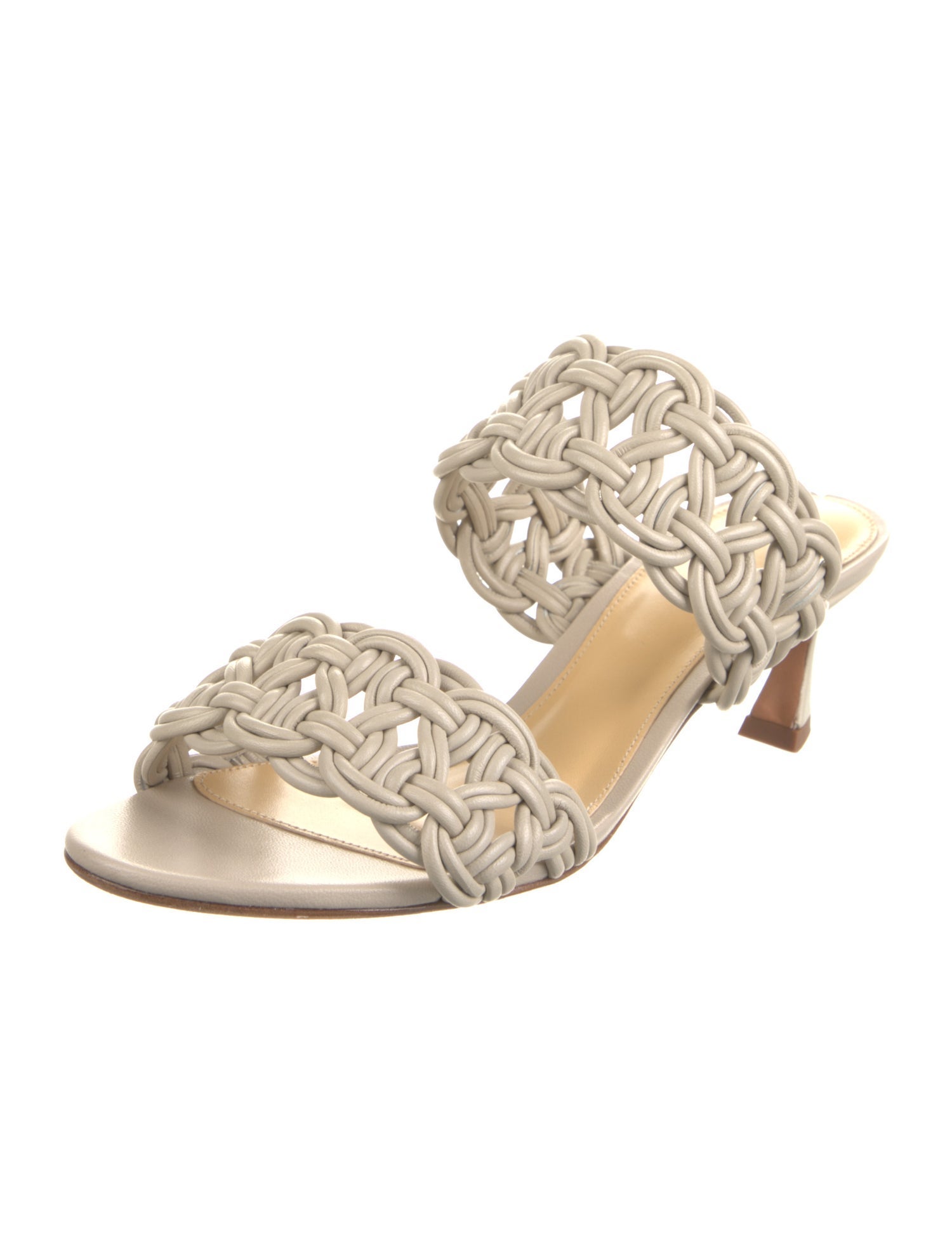 Alexandre Birman Leather Printed Slides