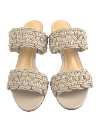 Alexandre Birman Leather Printed Slides