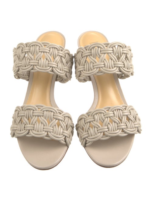 Alexandre Birman Leather Printed Slides