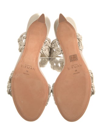 Alexandre Birman Leather Printed Slides