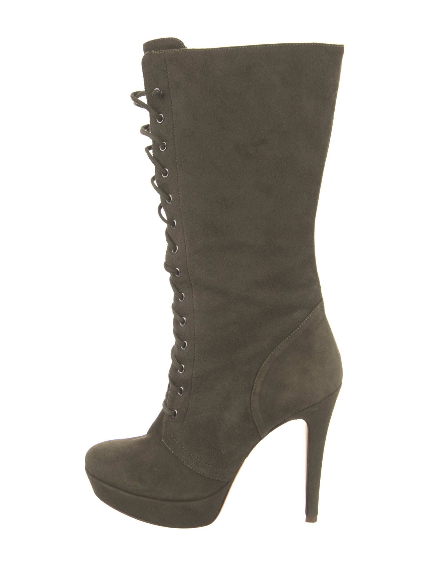 Alexandre Birman Suede Lace-Up Boots