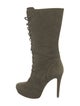 Alexandre Birman Suede Lace-Up Boots