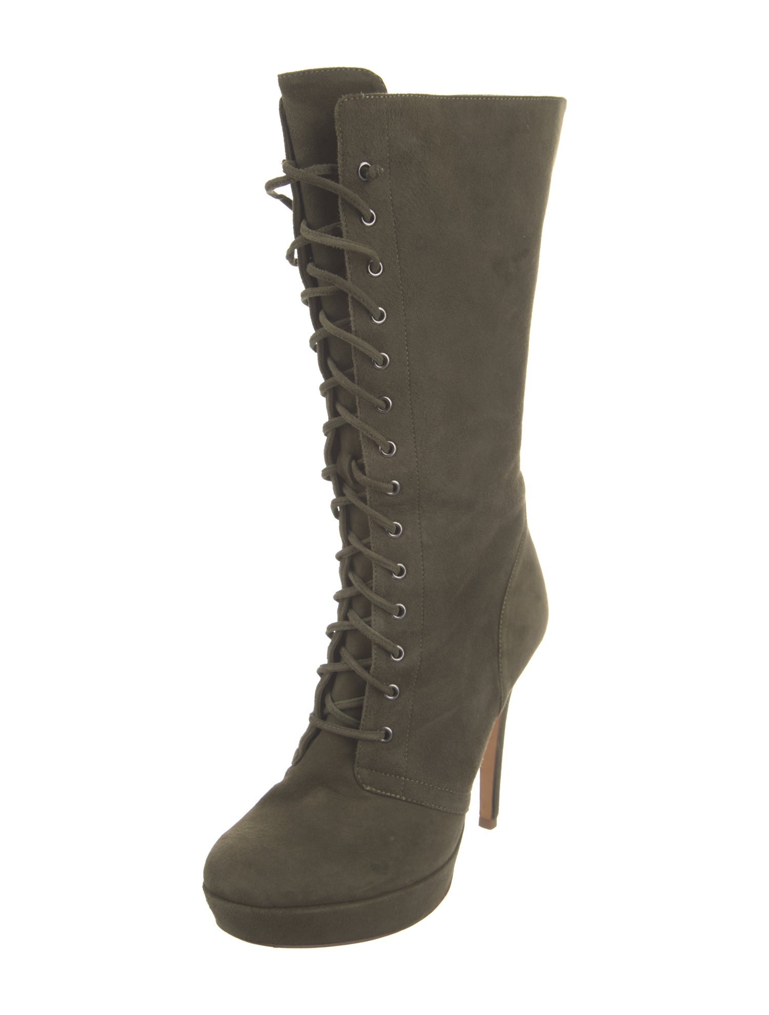 Alexandre Birman Suede Lace-Up Boots
