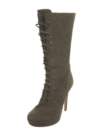 Alexandre Birman Suede Lace-Up Boots