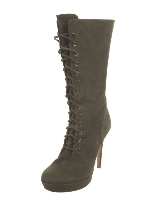 Alexandre Birman Suede Lace-Up Boots