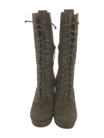 Alexandre Birman Suede Lace-Up Boots