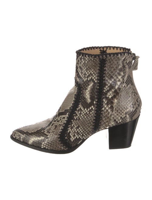 Alexandre Birman Snakeskin Animal Print Boots