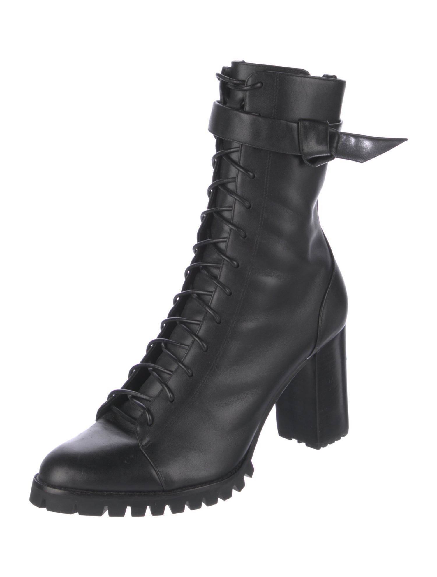 Alexandre Birman Leather Lace-Up Boots