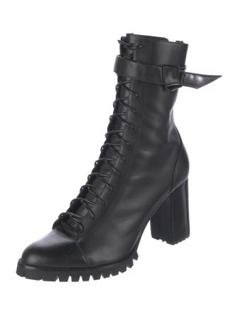 Alexandre Birman Leather Lace-Up Boots