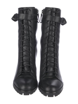 Alexandre Birman Leather Lace-Up Boots
