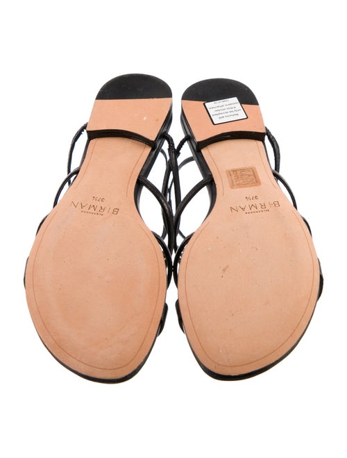 Alexandre Birman Leather Crystal Embellishments Gladiator Sandals