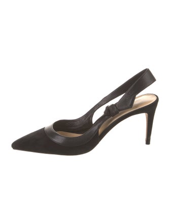 Alexandre Birman Suede Slingback Pumps