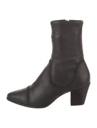 Alexandre Birman Leather Sock Boots