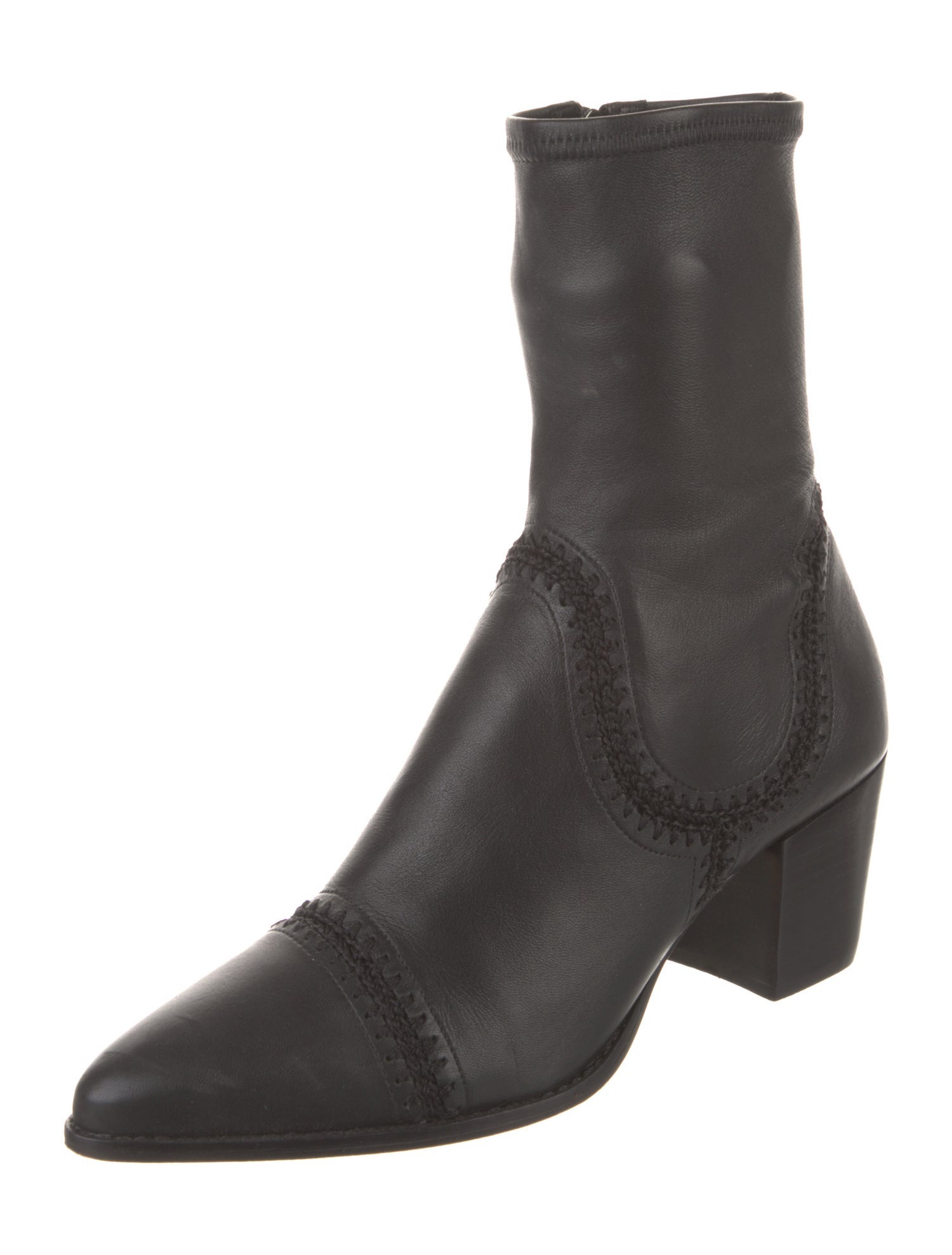 Alexandre Birman Leather Sock Boots