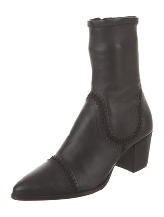 Alexandre Birman Leather Sock Boots