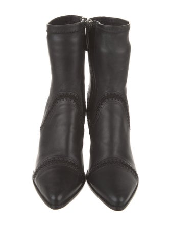 Alexandre Birman Leather Sock Boots