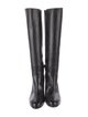 Alexandre Birman Leather Bow Accents Riding Boots