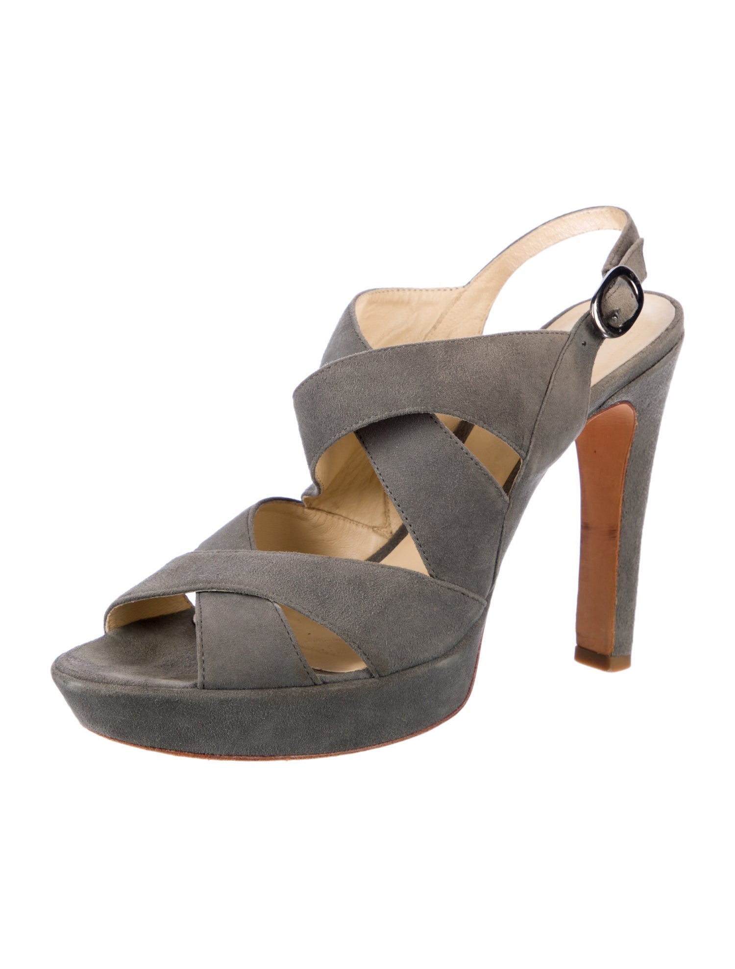 Alexandre Birman Suede Slingback Sandals