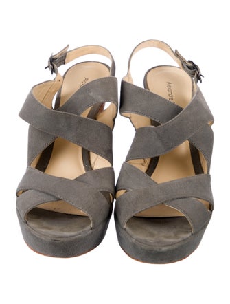 Alexandre Birman Suede Slingback Sandals