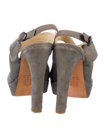 Alexandre Birman Suede Slingback Sandals