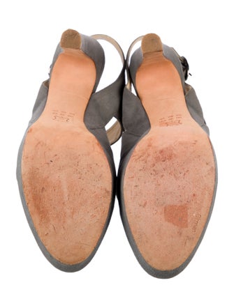 Alexandre Birman Suede Slingback Sandals