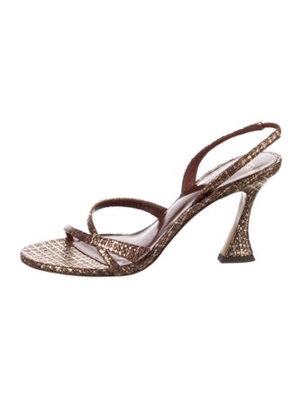 Alexandre Birman Leather Slingback Sandals