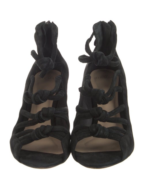 Alexandre Birman Suede Cutout Accent Gladiator Sandals