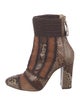 Alexandre Birman Snakeskin Animal Print Boots