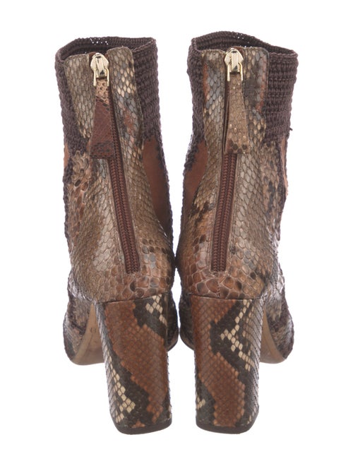 Alexandre Birman Snakeskin Animal Print Boots