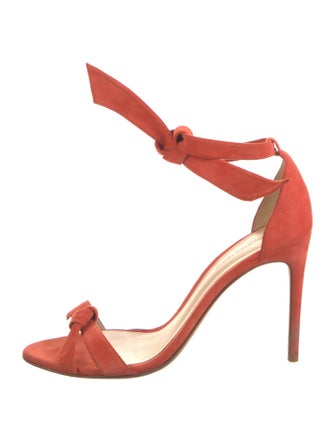 Alexandre Birman Suede Bow Accents Sandals