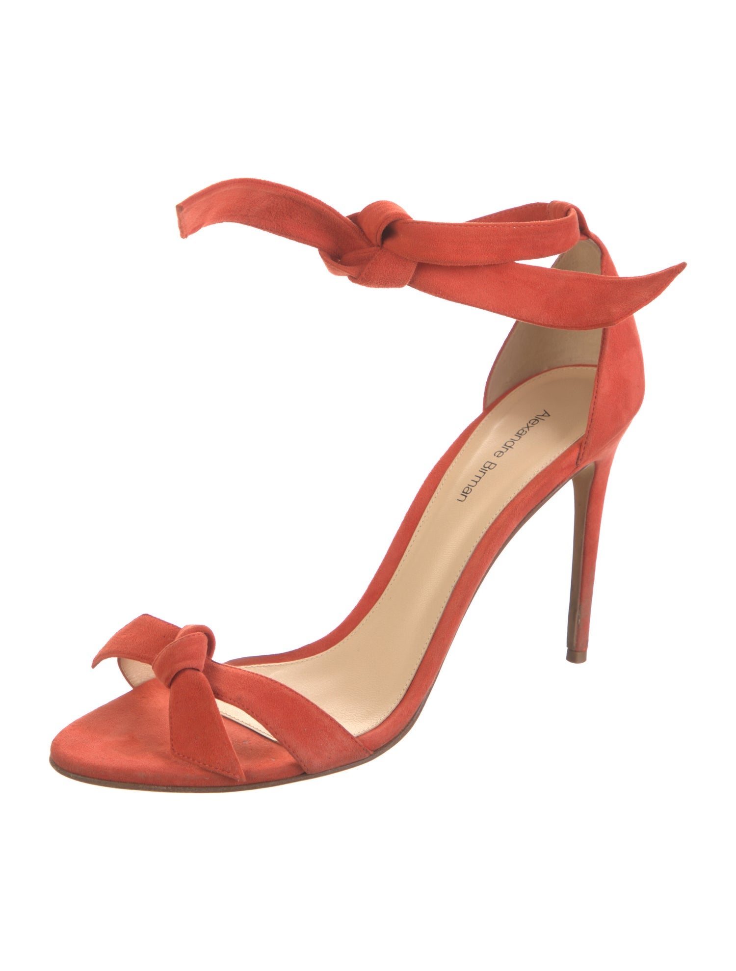Alexandre Birman Suede Bow Accents Sandals