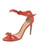 Alexandre Birman Suede Bow Accents Sandals