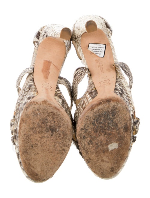Alexandre Birman Python Animal Print Sandals