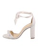 Alexandre Birman Canvas Bow Accents Sandals