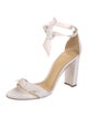 Alexandre Birman Canvas Bow Accents Sandals