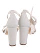 Alexandre Birman Canvas Bow Accents Sandals