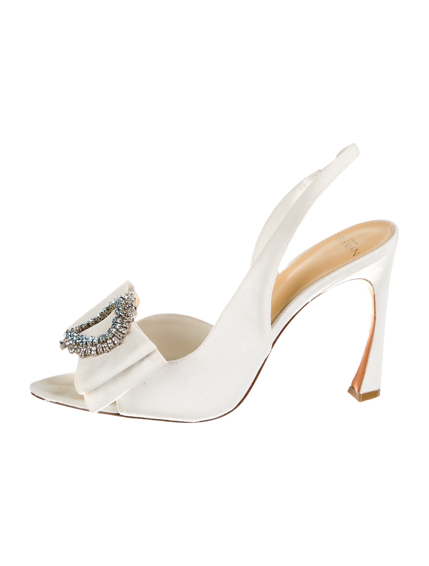Alexandre Birman Crystal Embellishments Slingback Sandals