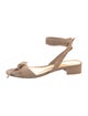 Alexandre Birman Suede Bow Accents Sandals