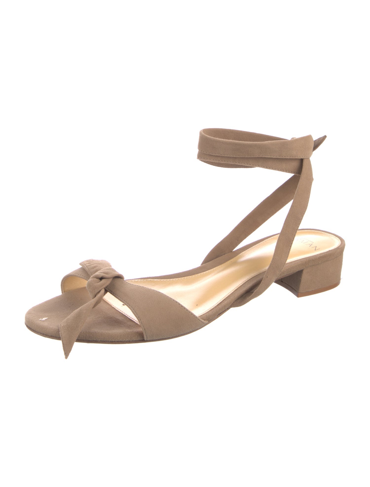 Alexandre Birman Suede Bow Accents Sandals