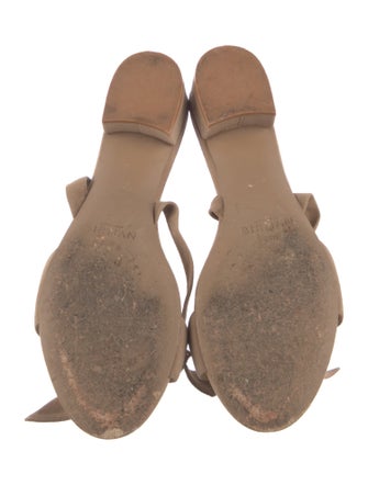 Alexandre Birman Suede Bow Accents Sandals