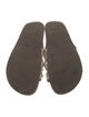 Alexandre Birman Leather Bow Accents Slides