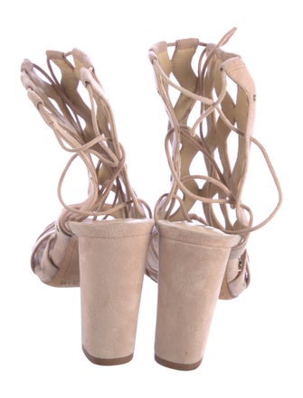Alexandre Birman Suede Gladiator Sandals