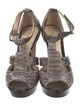 Alexandre Birman Snakeskin Animal Print T-Strap Sandals