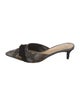 Alexandre Birman Printed Bow Accents Mules