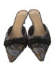 Alexandre Birman Printed Bow Accents Mules